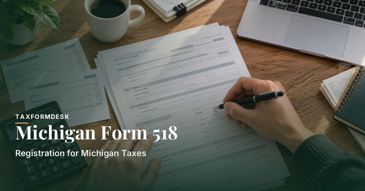 Michigan Form 518 — Registration for Michigan Taxes