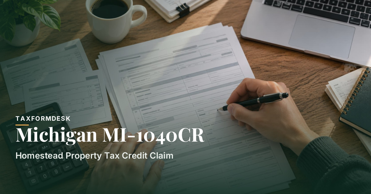 Michigan MI-1040CR — Homestead Property Tax Credit Claim