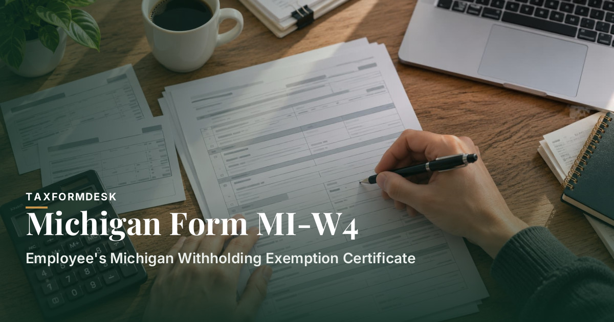 Michigan Form MI-W4 — Employee’s Michigan Withholding Exemption Certificate