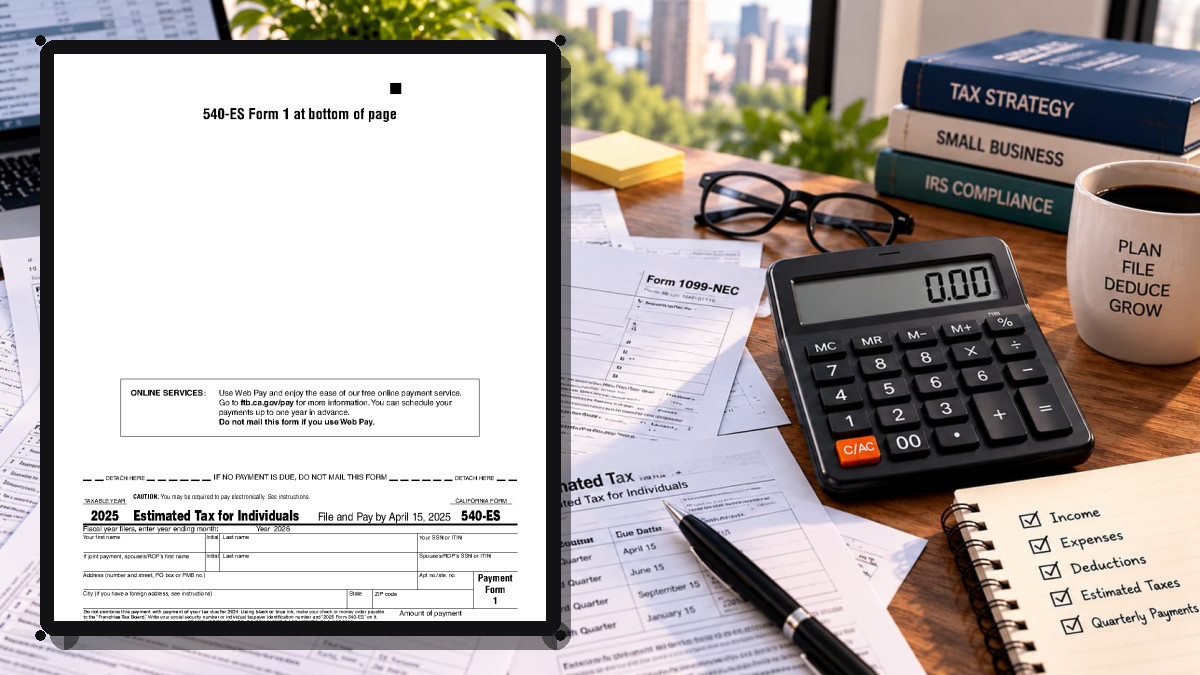 How to Complete California Form 540-ES Line by Line