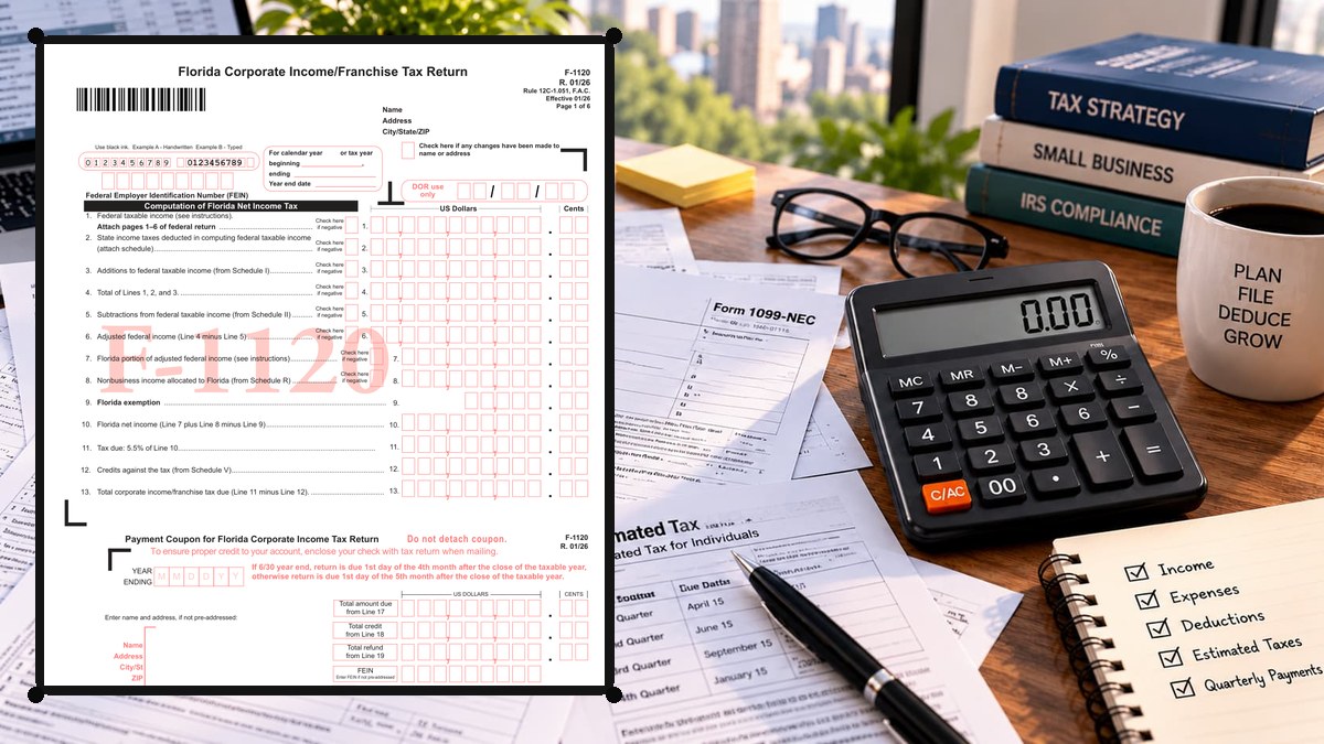 How to Complete Florida Form F-1120 Line by Line