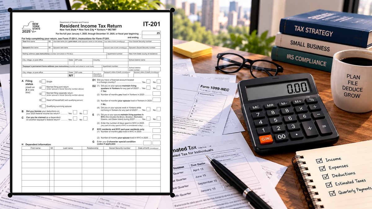 How to Complete New York Form IT-201 Line by Line