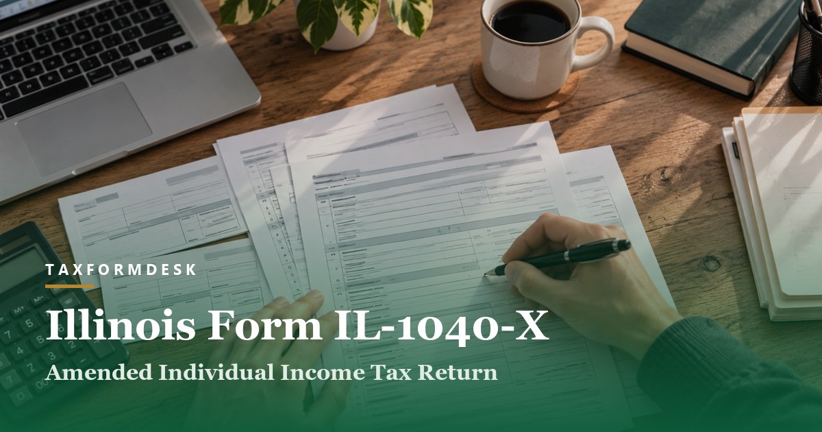 Illinois Form IL-1040-X — Amended Individual Income Tax Return