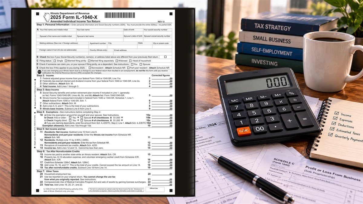 How to Complete Illinois Form IL-1040-X Line by Line