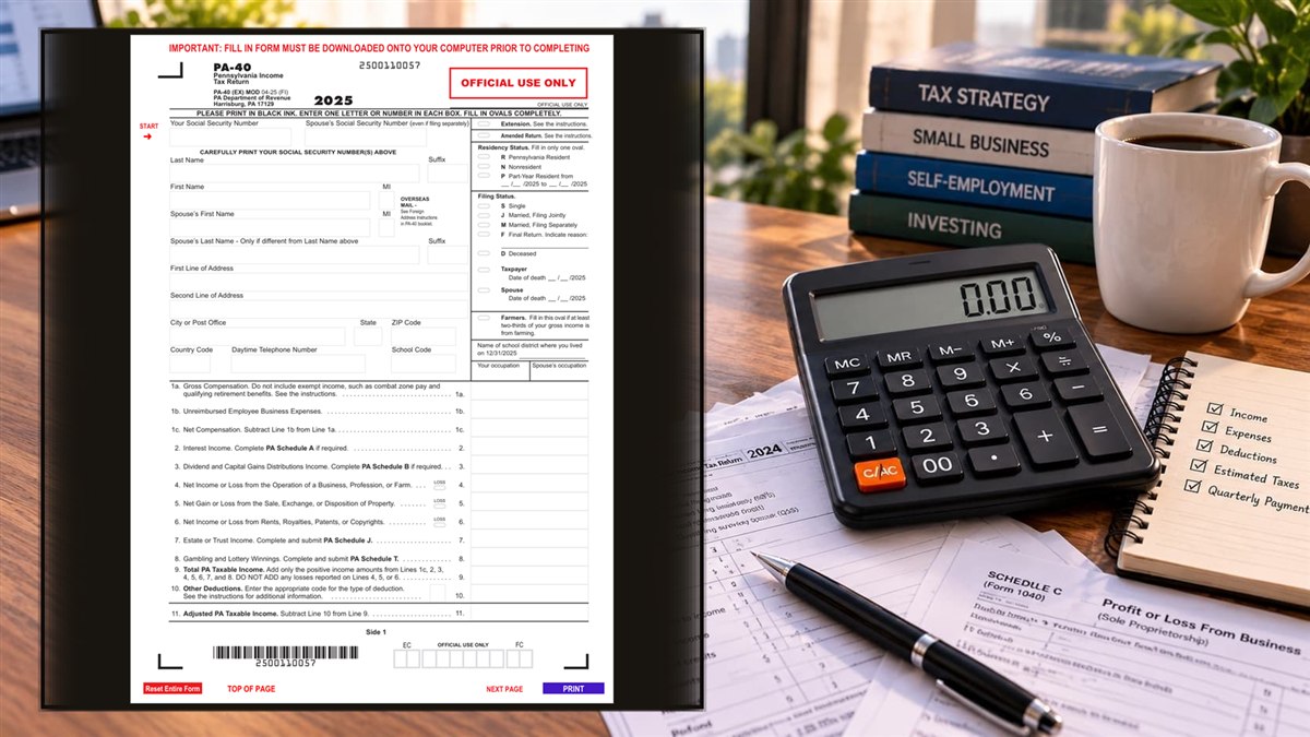 How to Complete Pennsylvania Form PA-40 Line by Line
