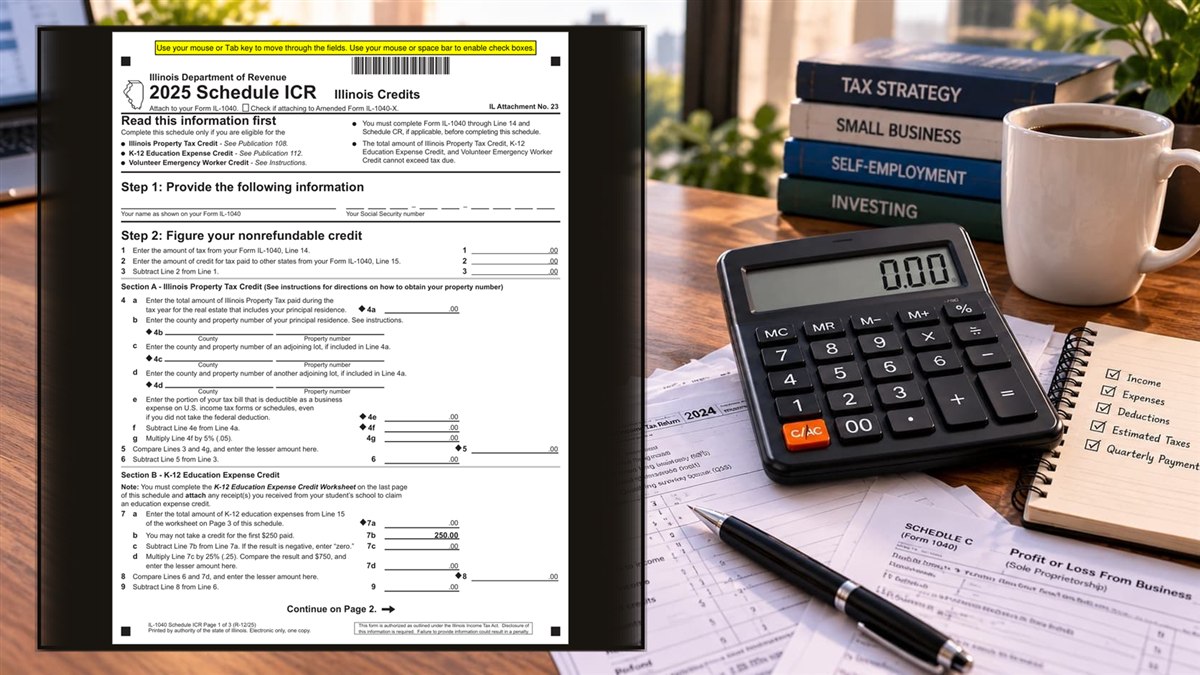 How to Complete Illinois Schedule ICR Line by Line