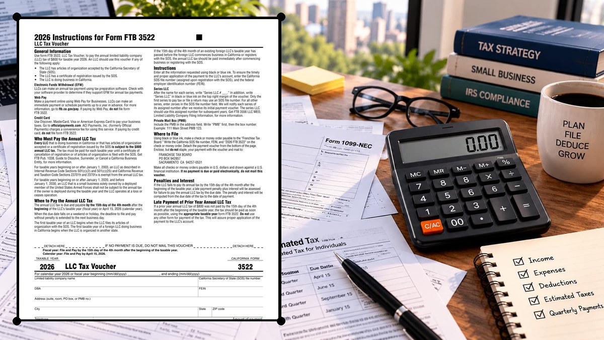 How to Complete California FTB 3522 Line by Line