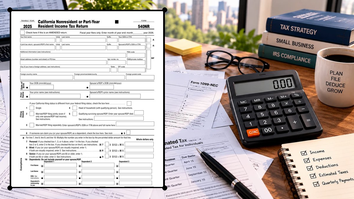 How to Complete California Form 540NR Line by Line