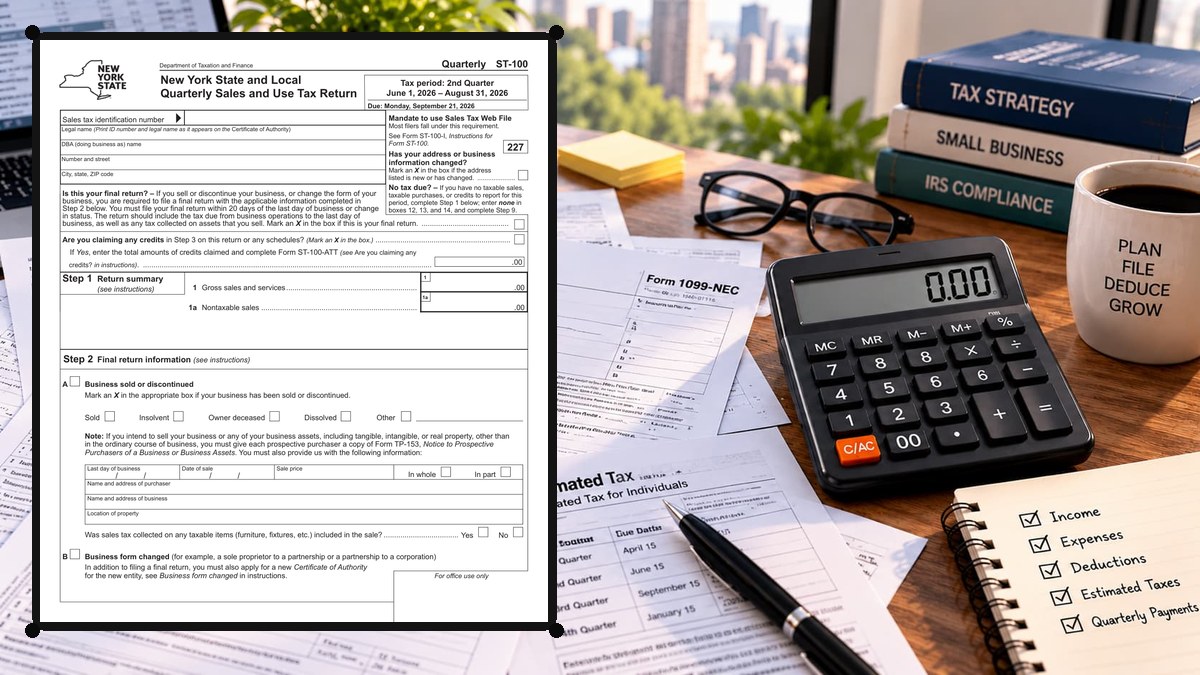 How to Complete New York Form ST-100 Line by Line